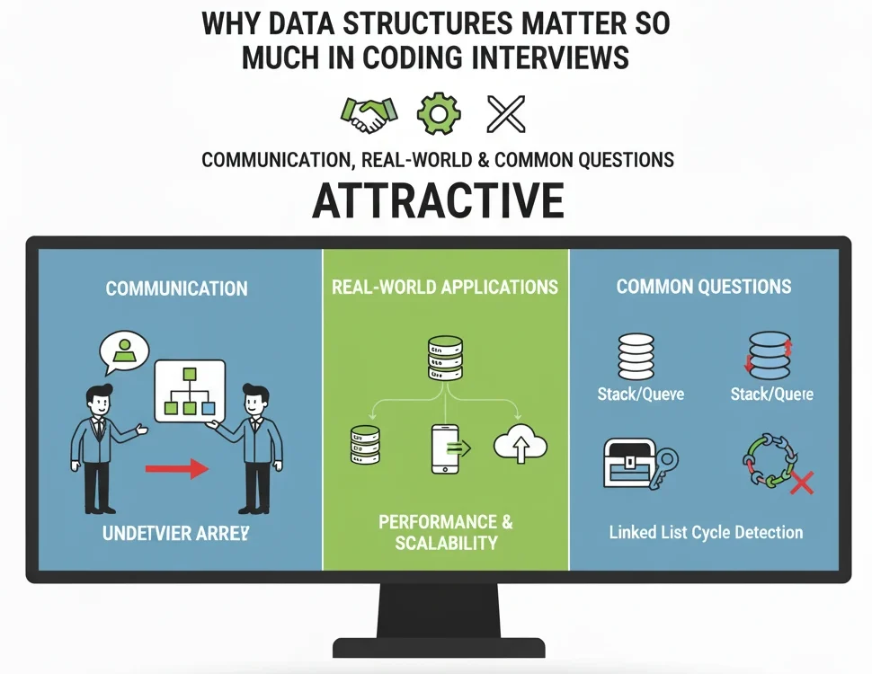 Importance of data structures in coding interviews for problem-solving efficiency